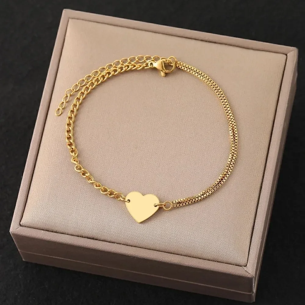 Stainless Steel Heart Bracelet